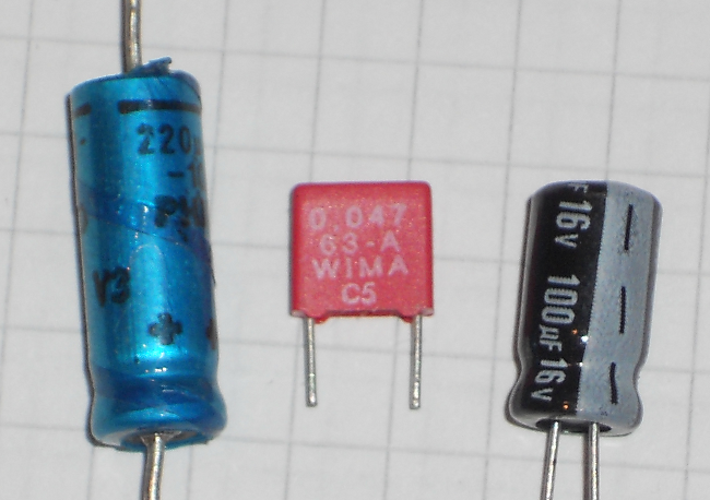 Bilde av kondensatorer