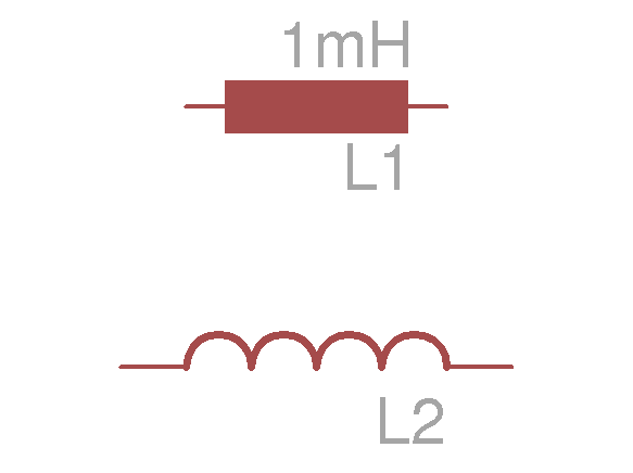 Skjemasymbol for induktans